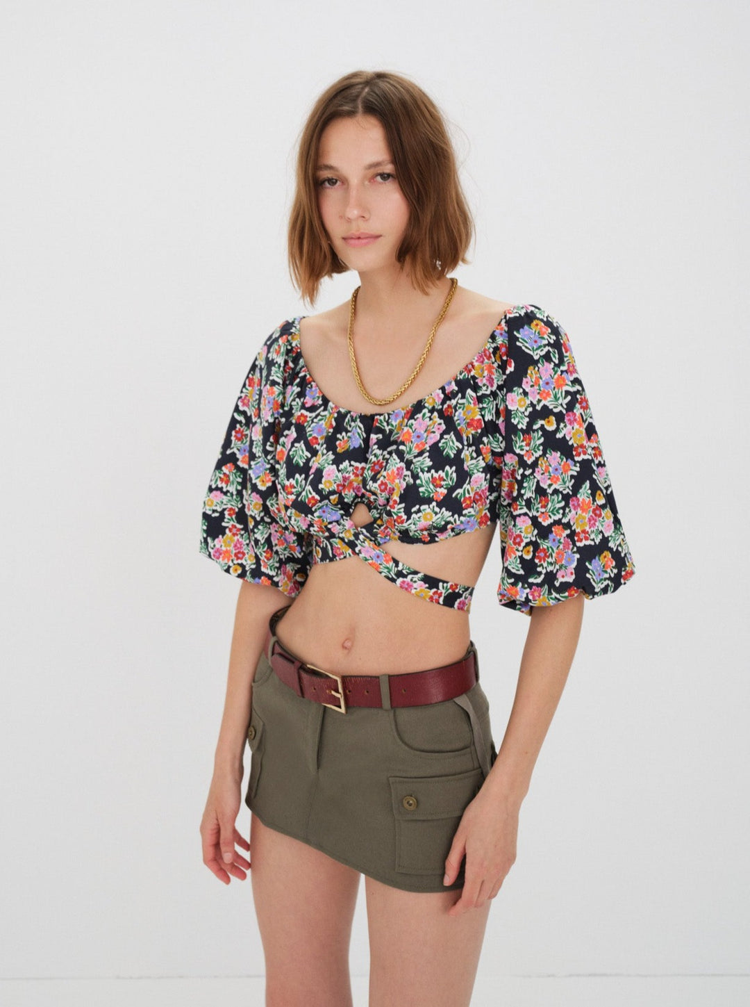 Tate Crop Top - Multi | For Love and Lemons