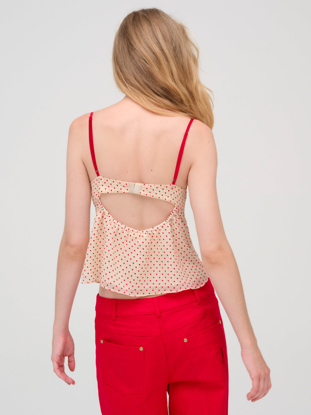 Love Dot Camisole Top - Cream | For Love and Lemons