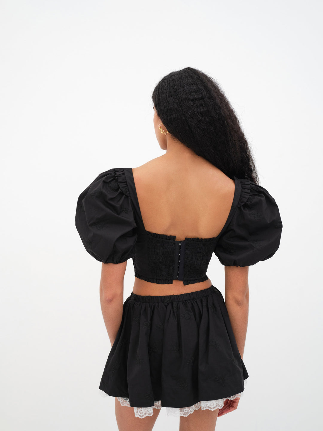 Maye Crop Top - Black | For Love and Lemons