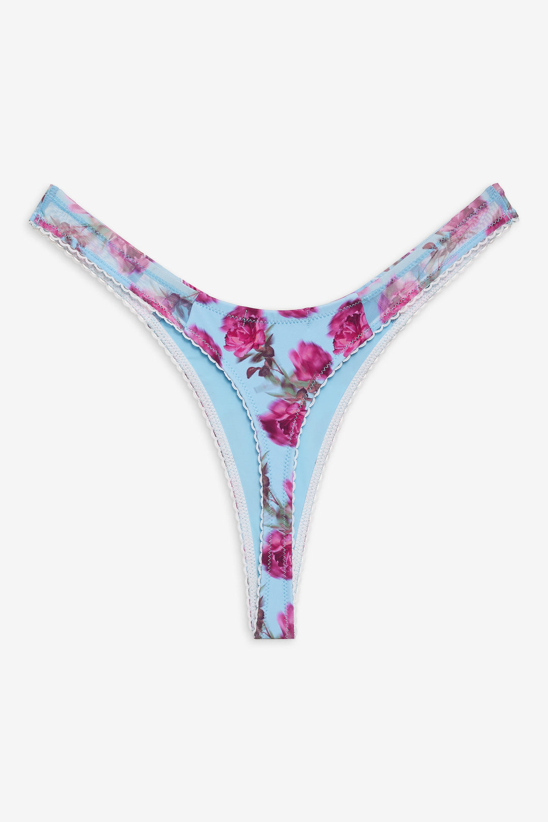 Floral Stems Bikini Bottom - Blue | For Love and Lemons