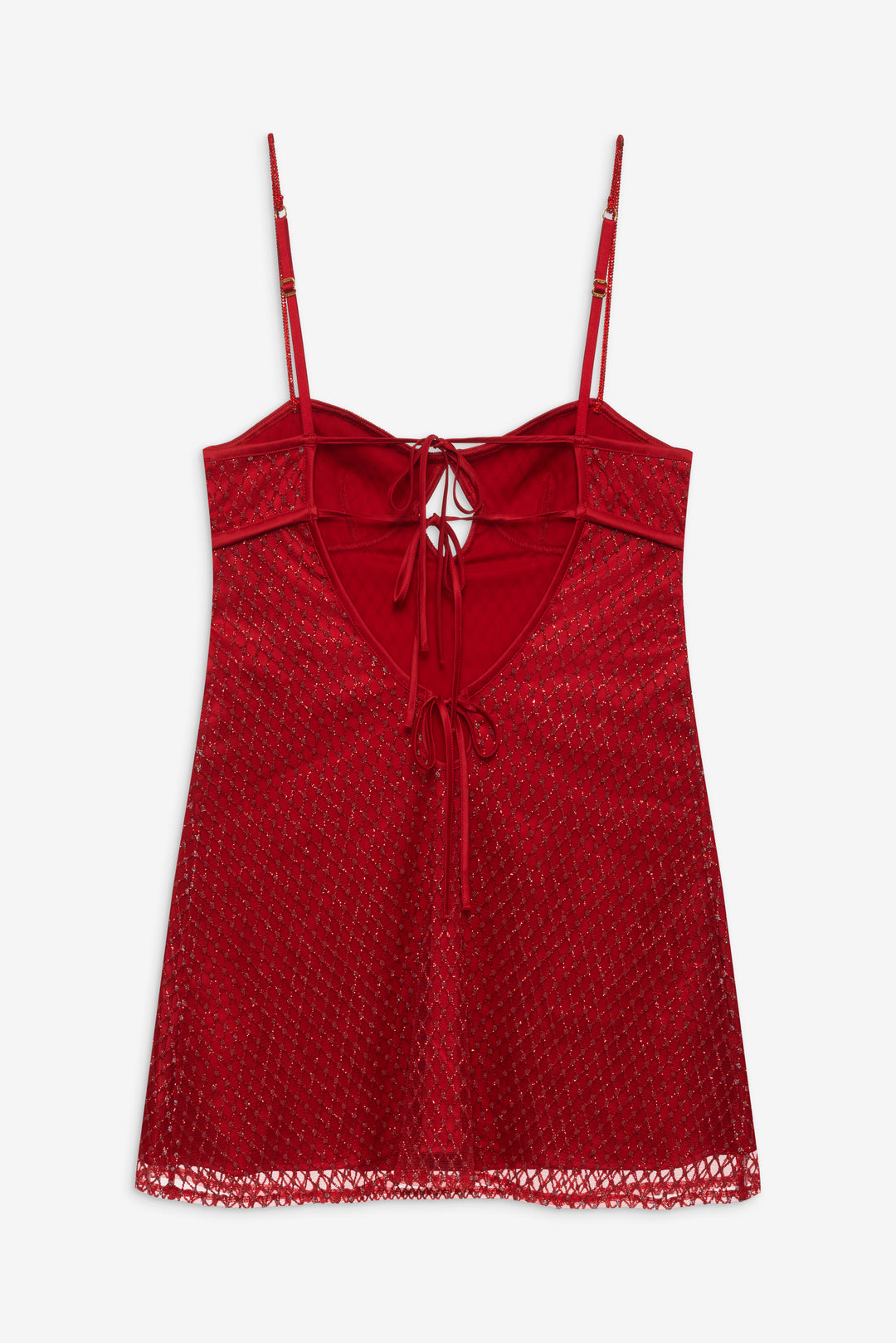 Glitter Slip Dress - Red | For Love and Lemons