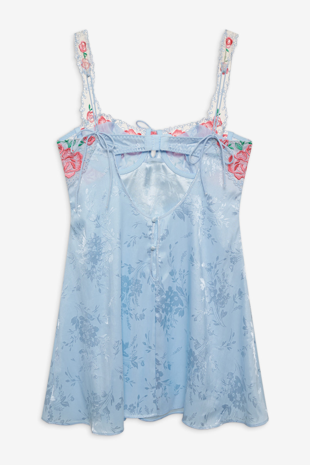 Vintage Rose Eyelet Slip - Blue | For Love and Lemons