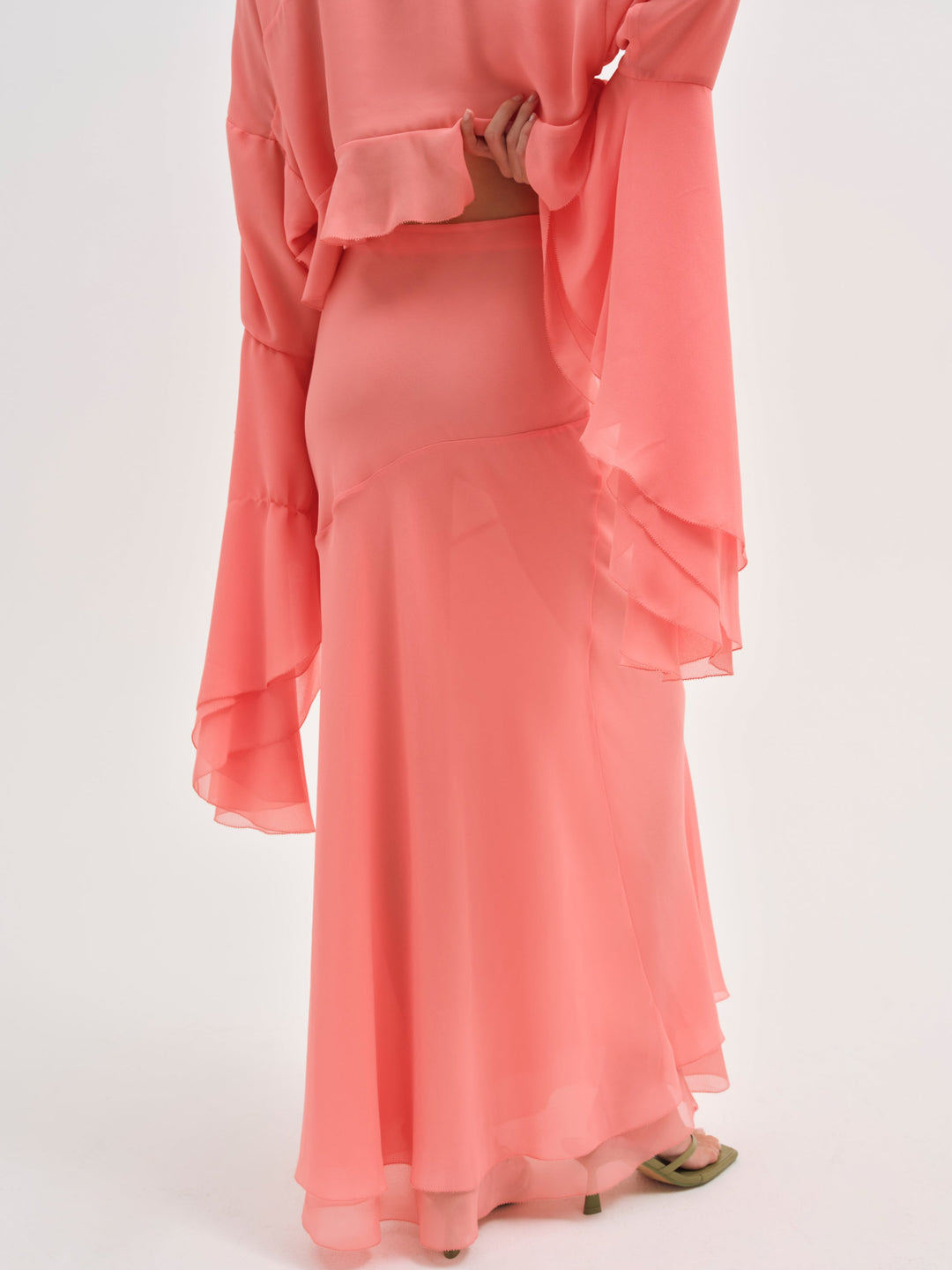 Joana Maxi Skirt - Peach | For Love and Lemons