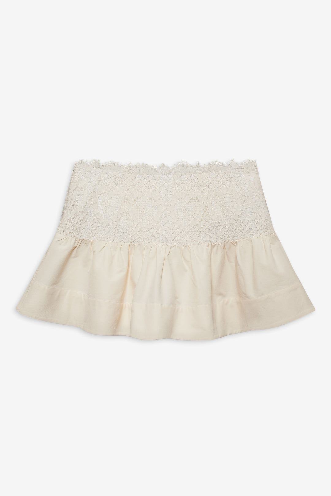 Doily Lace Mini Skirt - Cream | For Love and Lemons