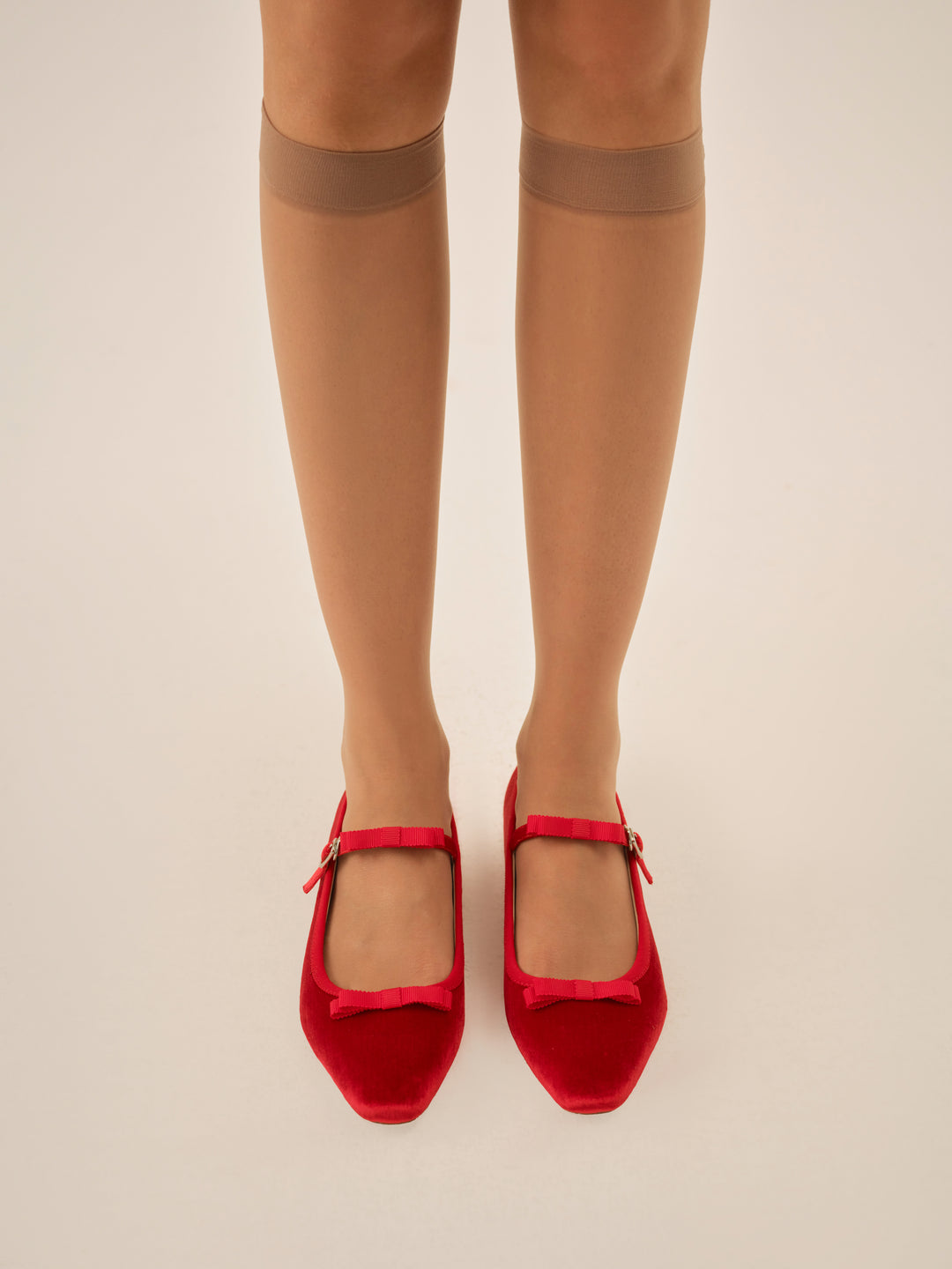 Lucia Velvet Mary Jane - Red | For Love and Lemons