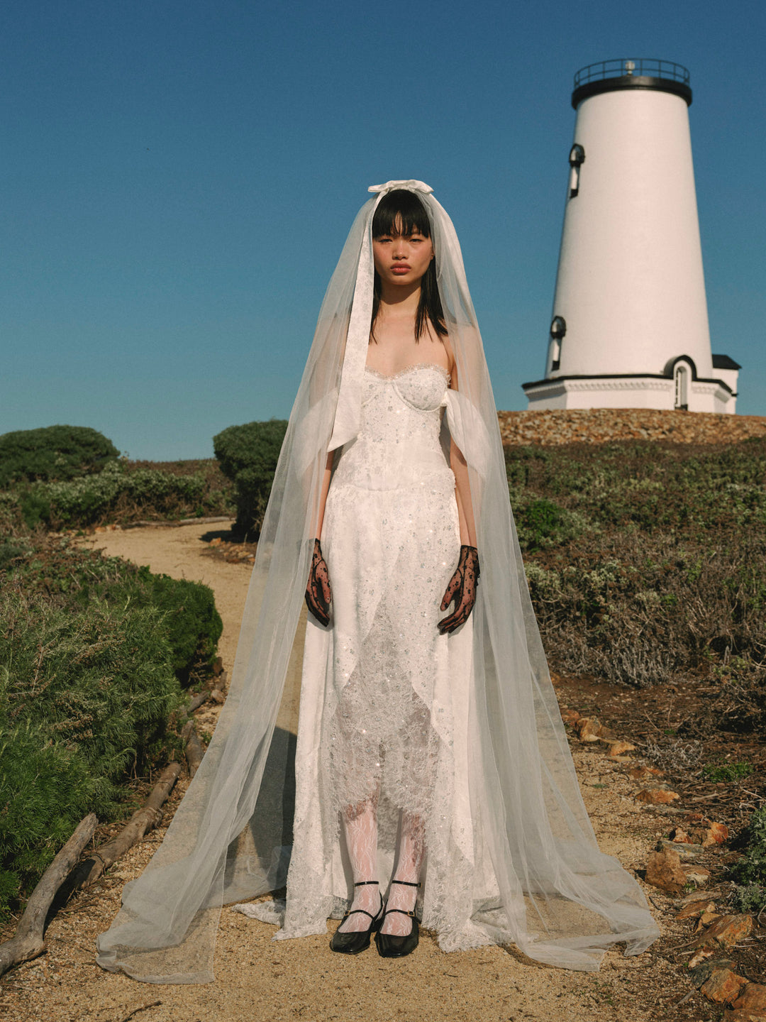Fiorenza Veil - White | For Love and Lemons