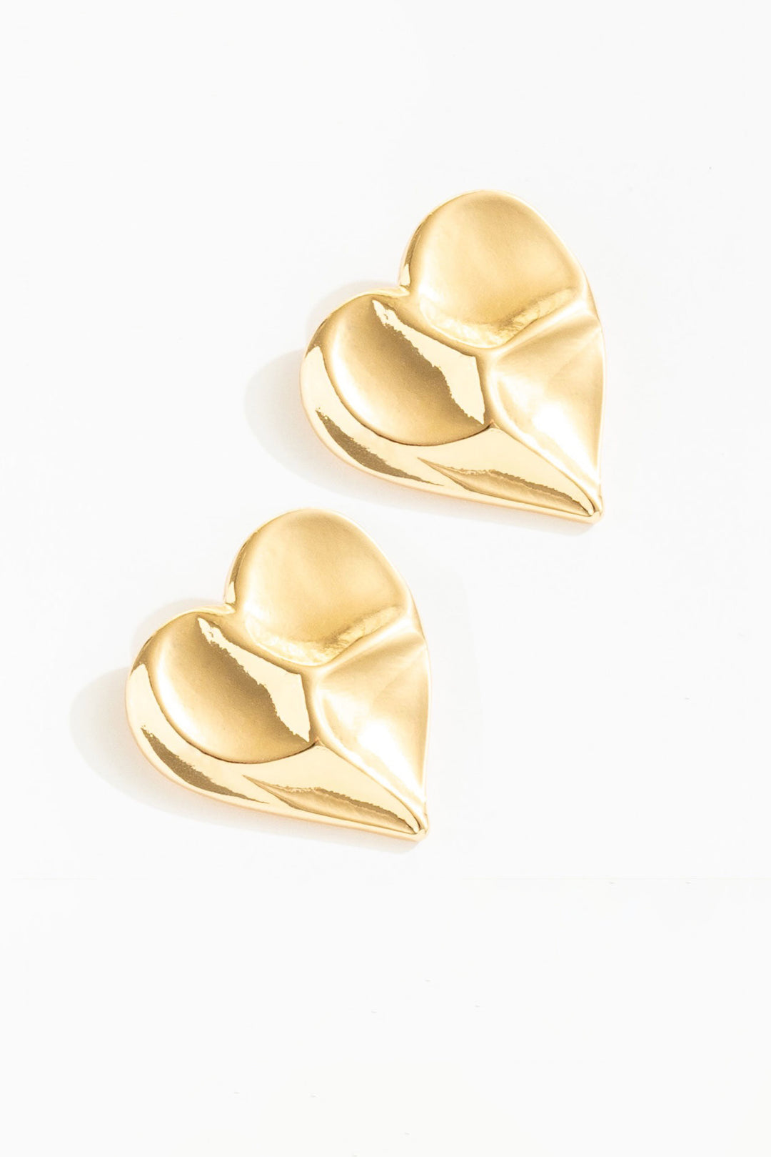 Cross Your Heart Stud Earrings - Gold | For Love and Lemons