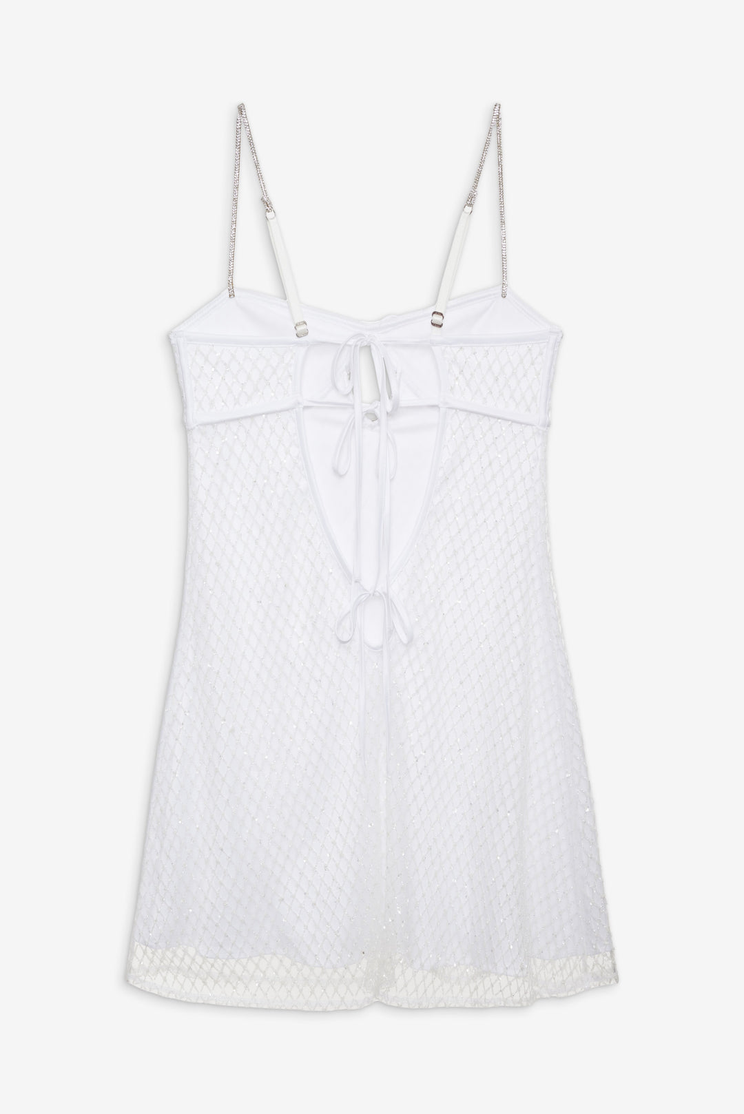 Glitter Slip Dress - White | For Love and Lemons