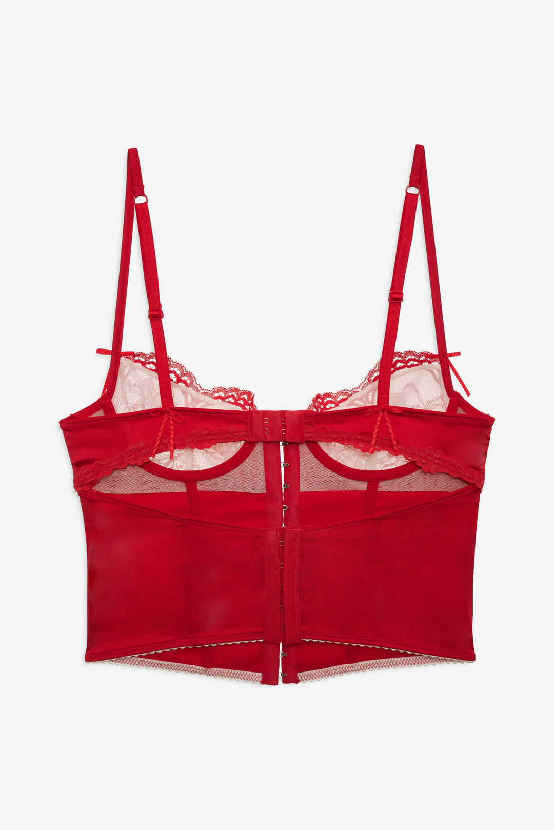 Fiona Lace Bustier - Red | For Love and Lemons