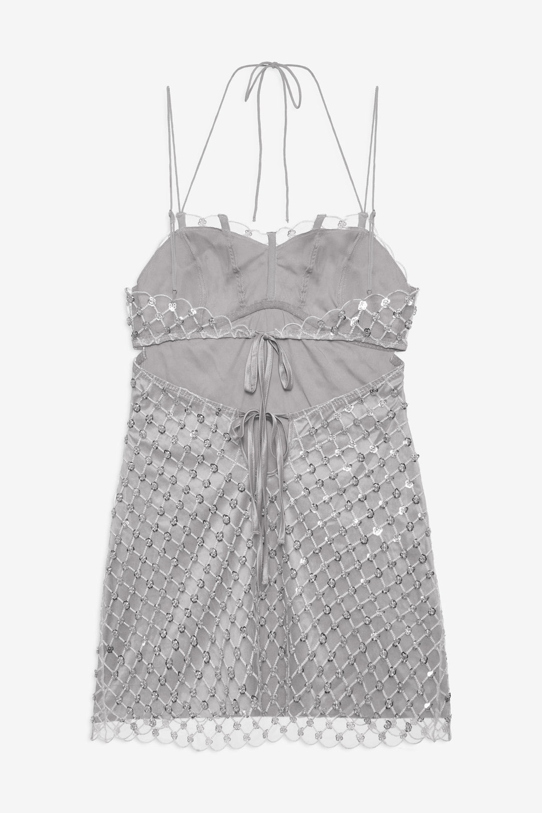 Dazzle Me Slip Dress - Silver | For Love and Lemons