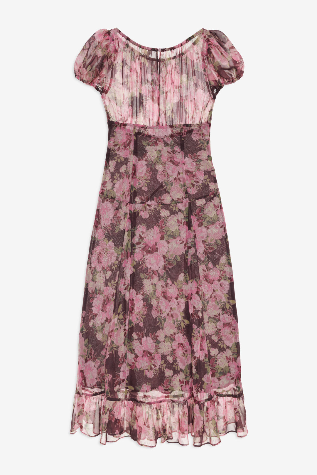 Adeline Floral Midi Dress - Brown | For Love and Lemons