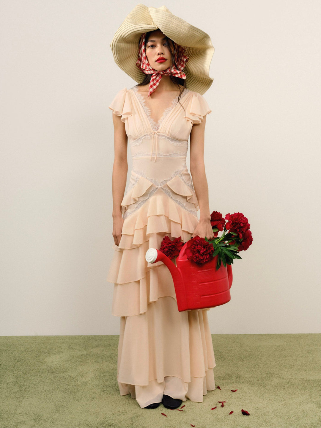 Adriana Gown - Peach | For Love and Lemons