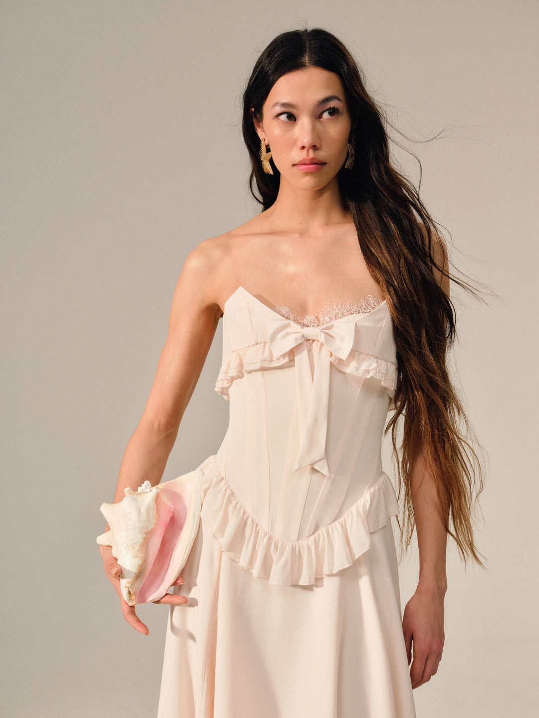 Harmony Maxi Dress - Peach | For Love and Lemons