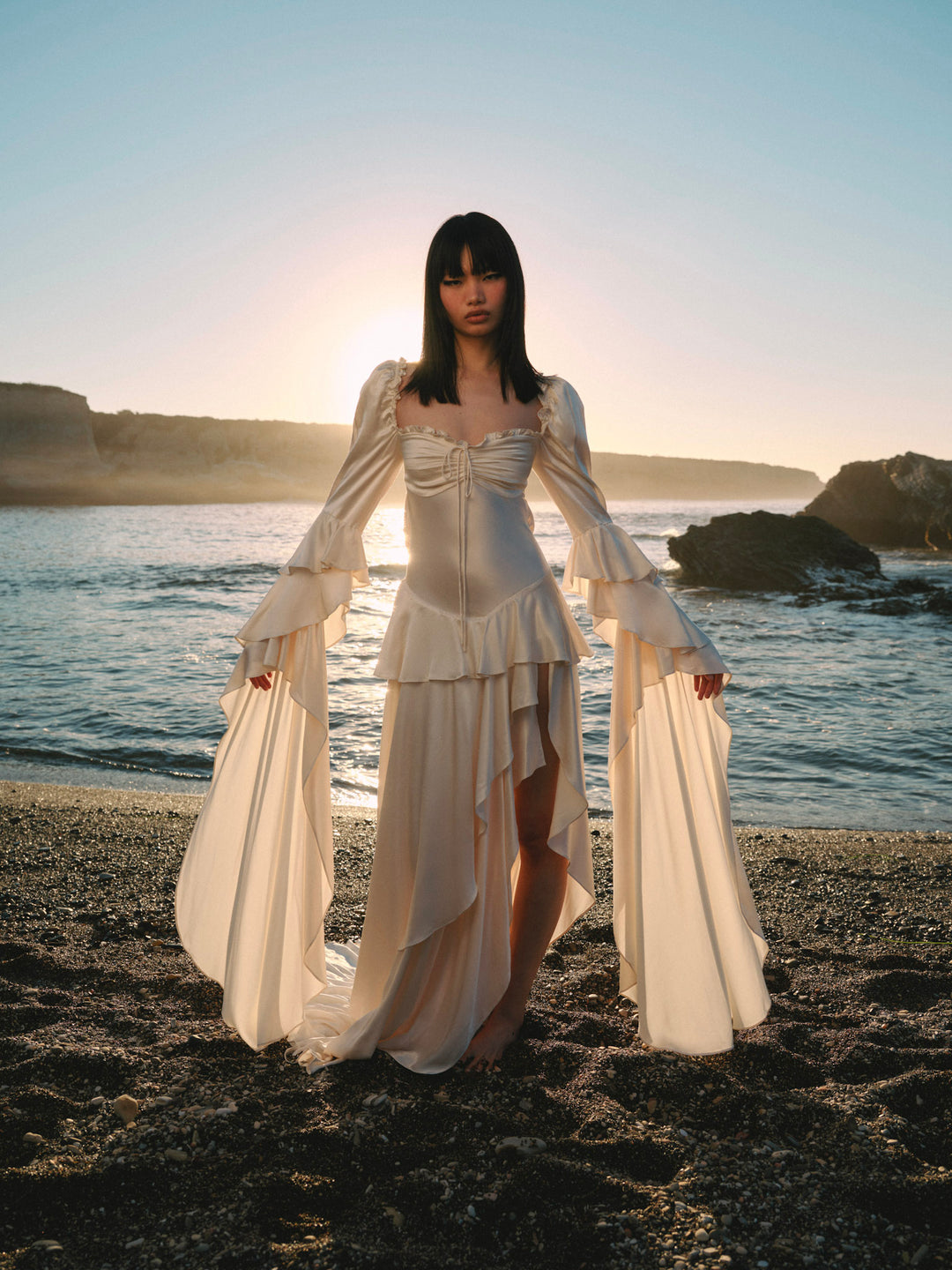 Zelia Maxi Dress - Cream | For Love and Lemons