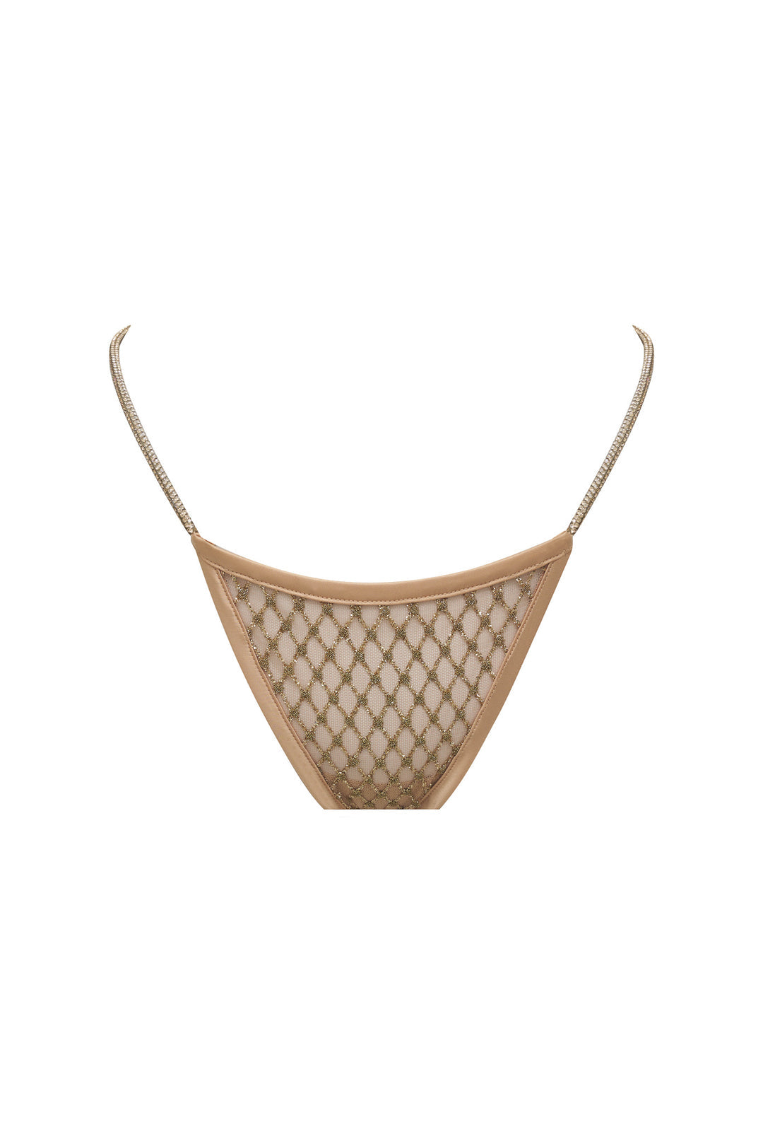 Glitter Thong Panty - Gold | For Love and Lemons