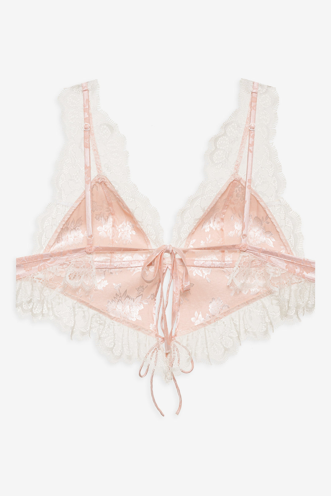 Audrey Jacquard Top - Peach | For Love and Lemons