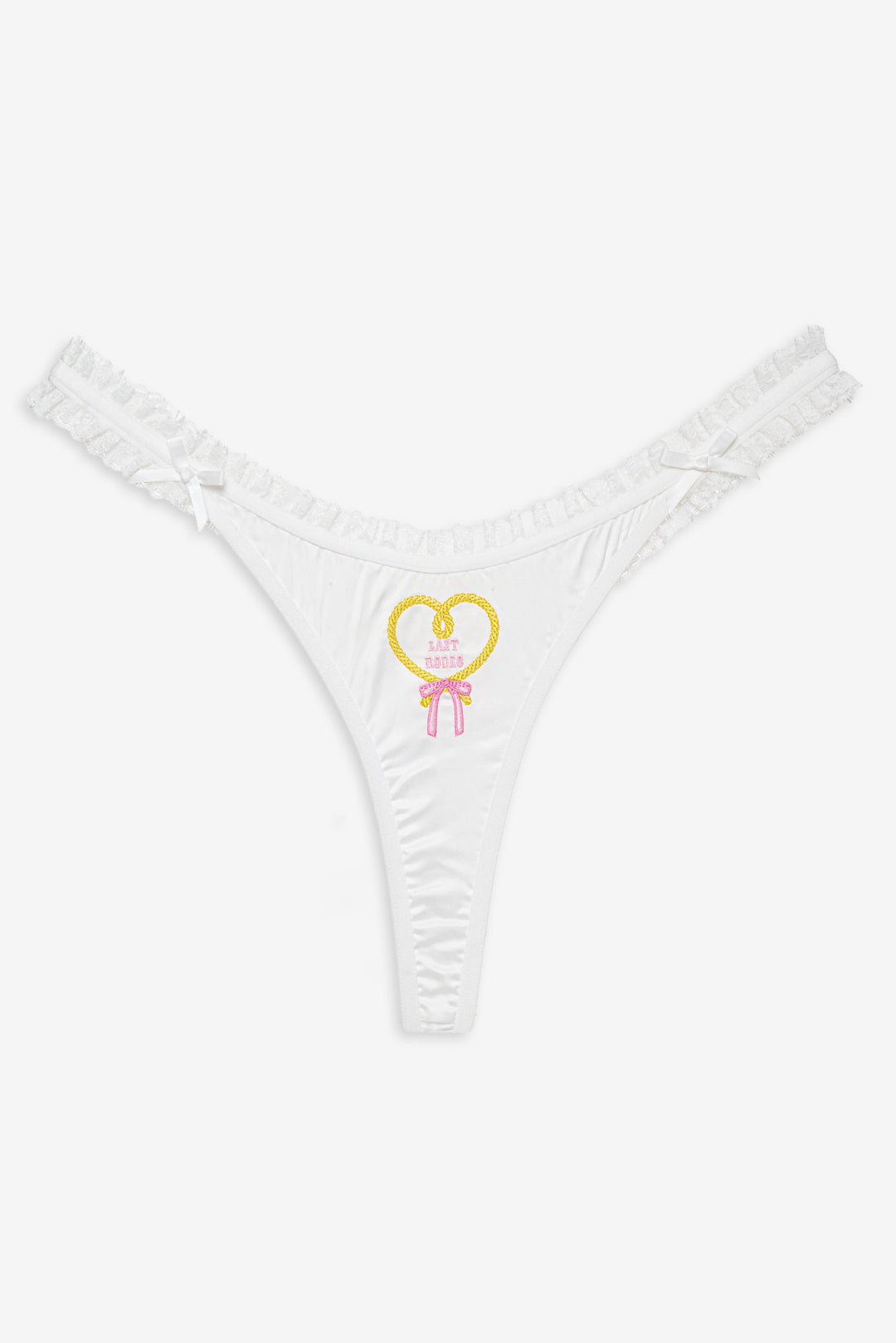 Bachelorette Thong Panty Pack - White | For Love and Lemons