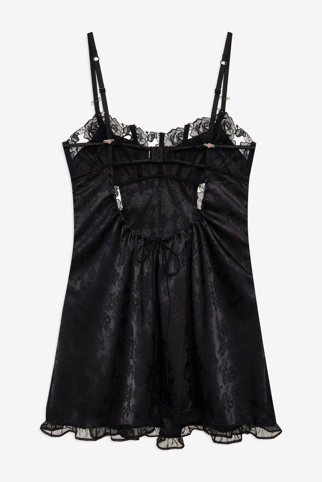 Blissful Blooms Slip Dress - Black | For Love and Lemons