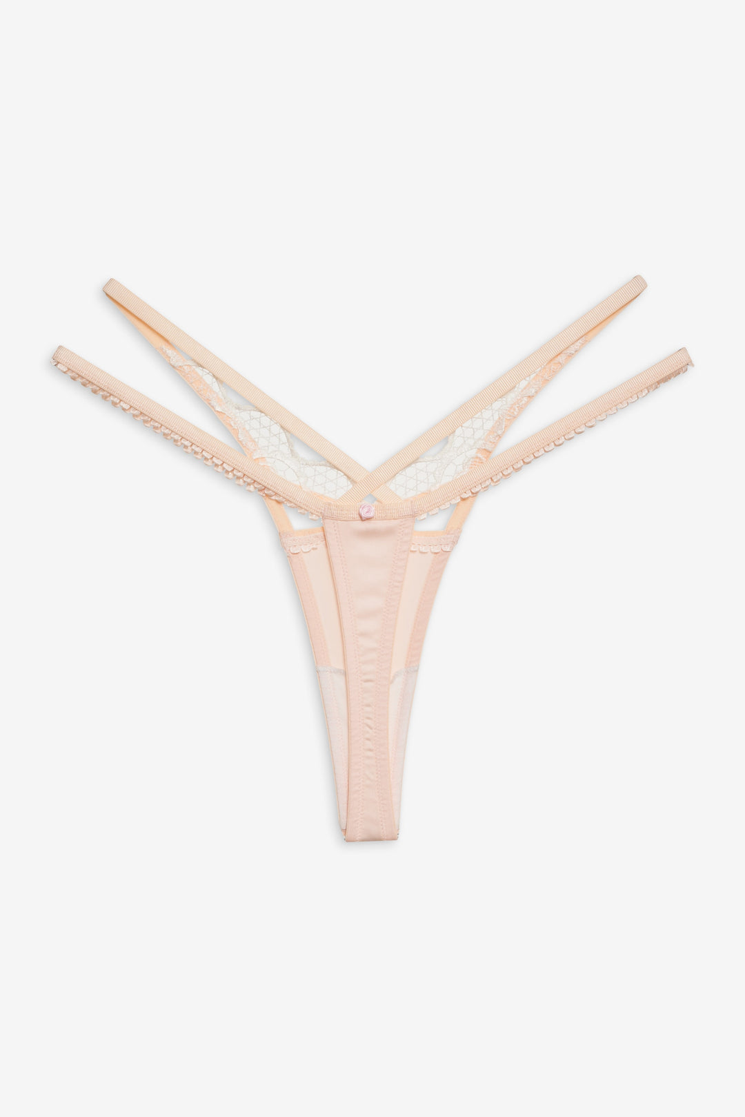 Tea Cake Lace Thong Panty - White | For Love and Lemons