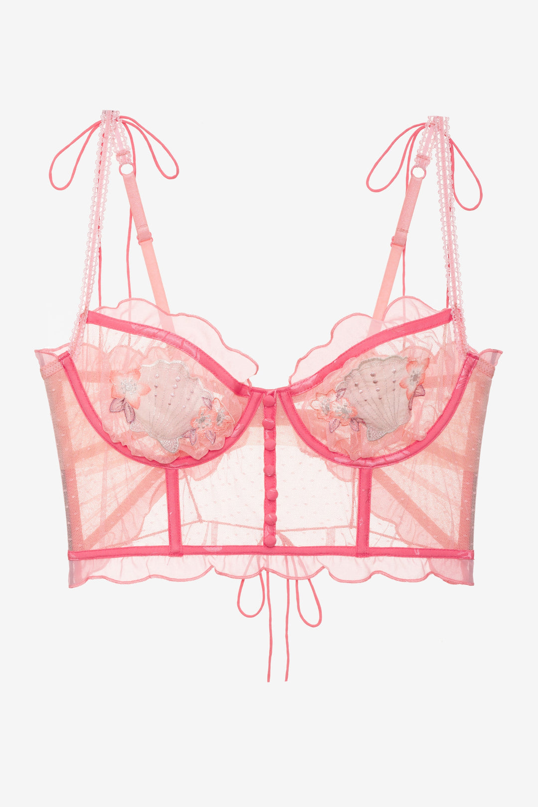 Seashell Bustier - Pink | For Love and Lemons