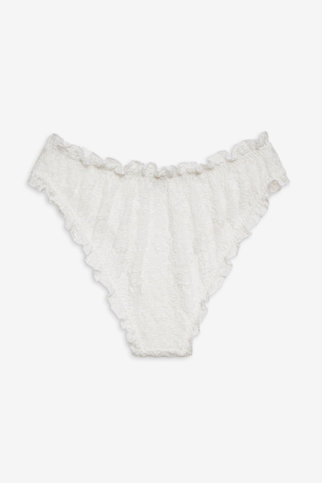 Sally Stretch Lace Cheeky Panty - White | For Love and Lemons