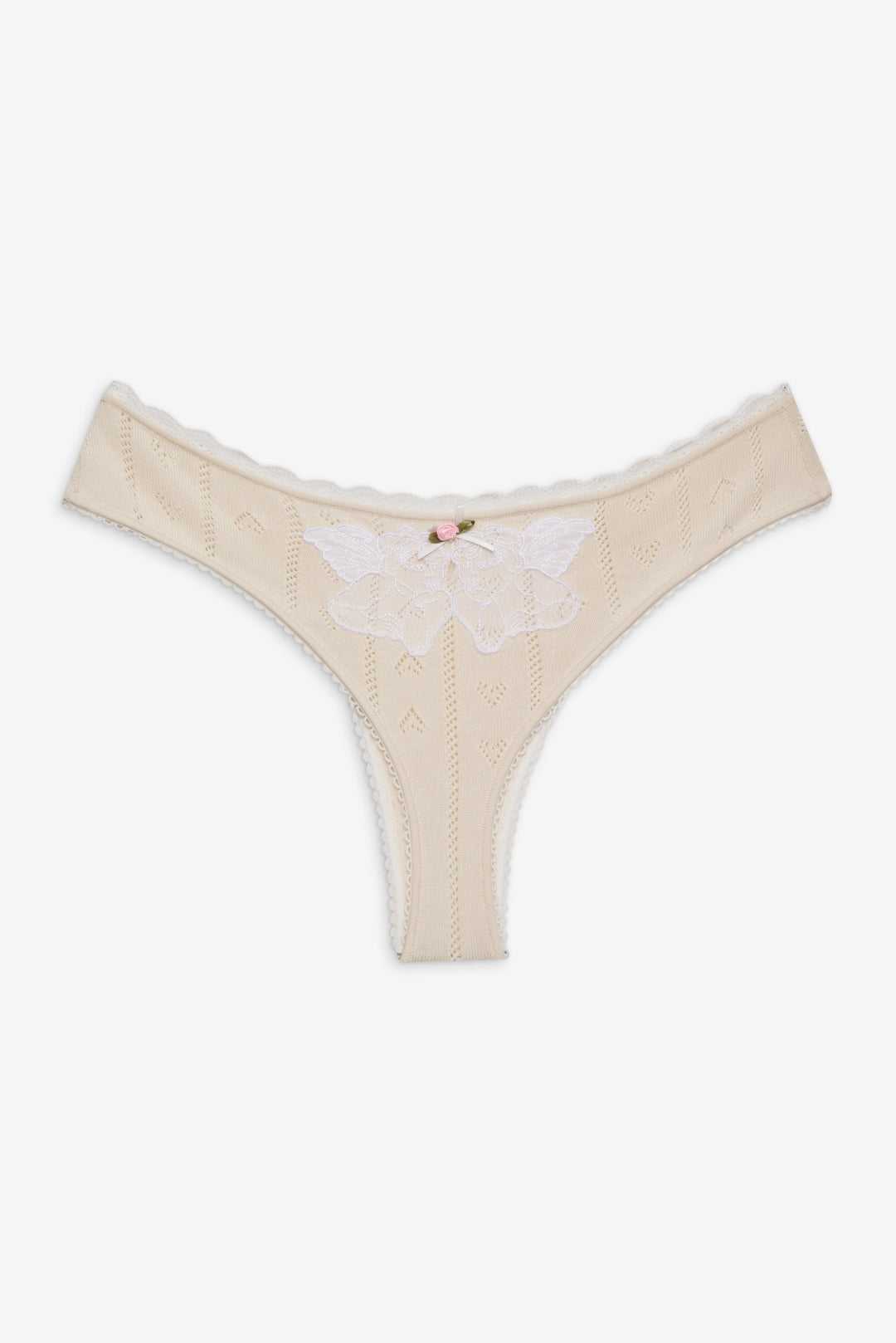 Angelina Knit Panty - Cream | For Love and Lemons