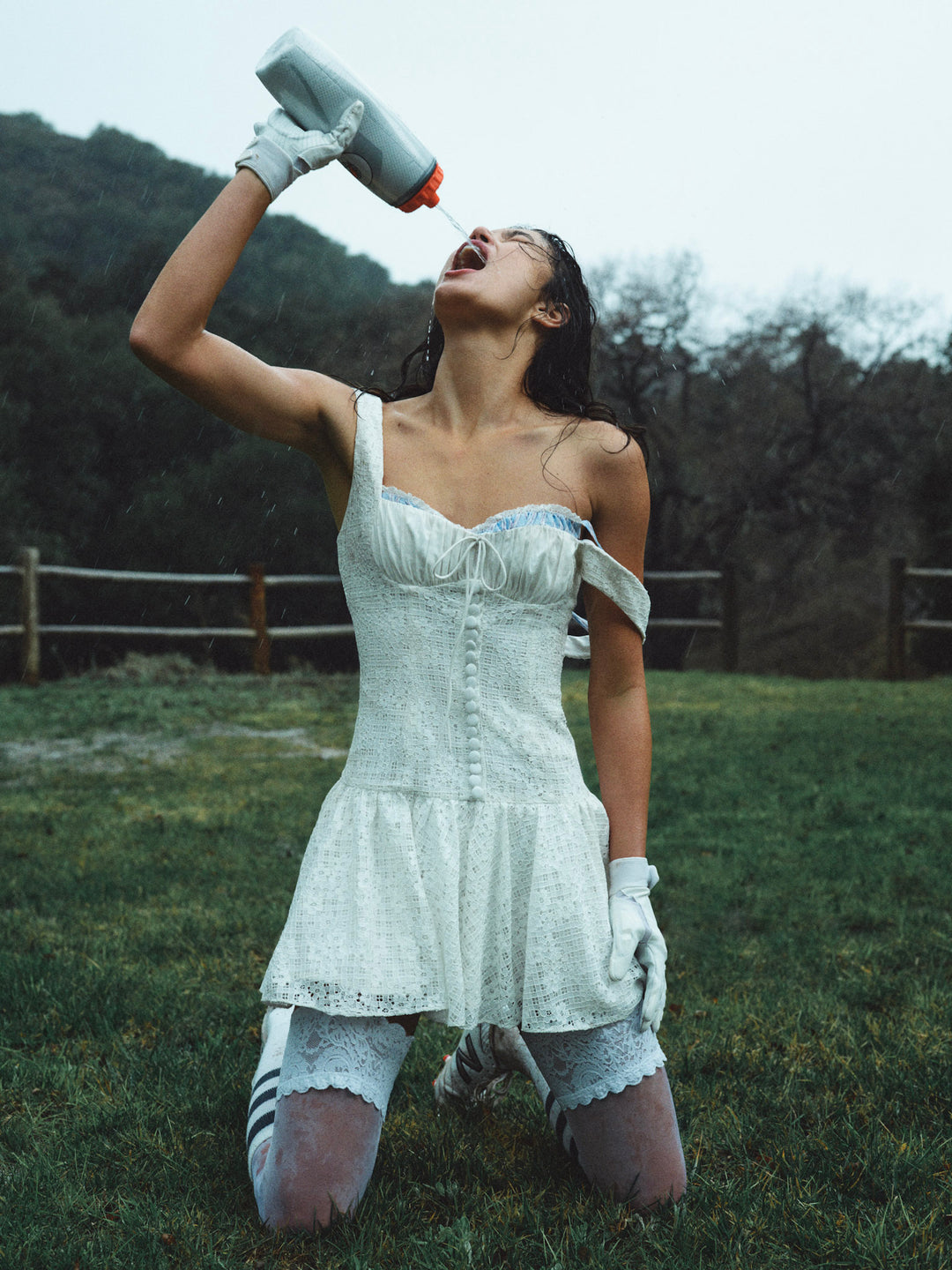 Daisy Lace Mini Dress - White | For Love and Lemons
