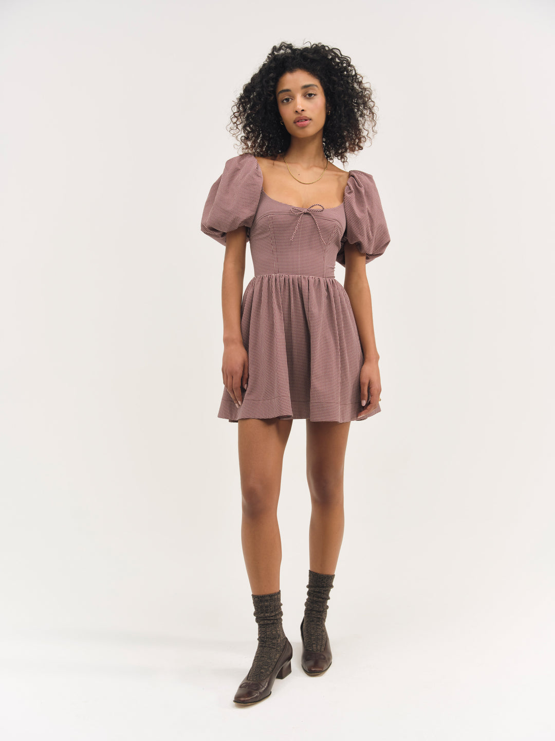 Florence Mini Dress - Burgundy | For Love and Lemons