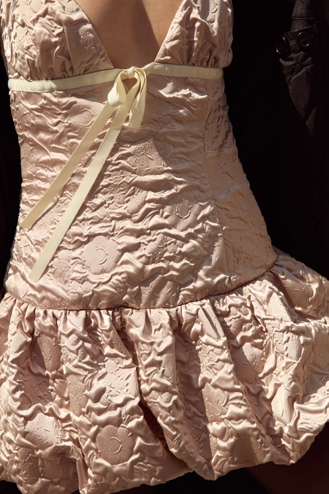 Flower Satin Mini Dress - Pink | For Love and Lemons