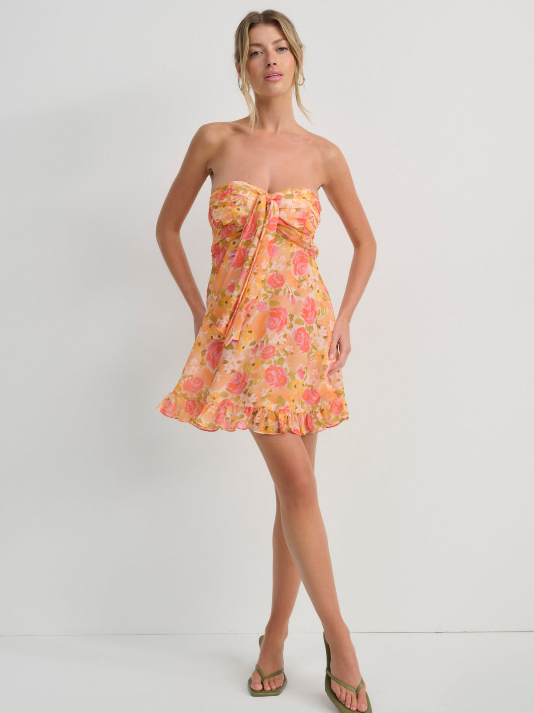 Teagan Mini Dress - Yellow | For Love and Lemons