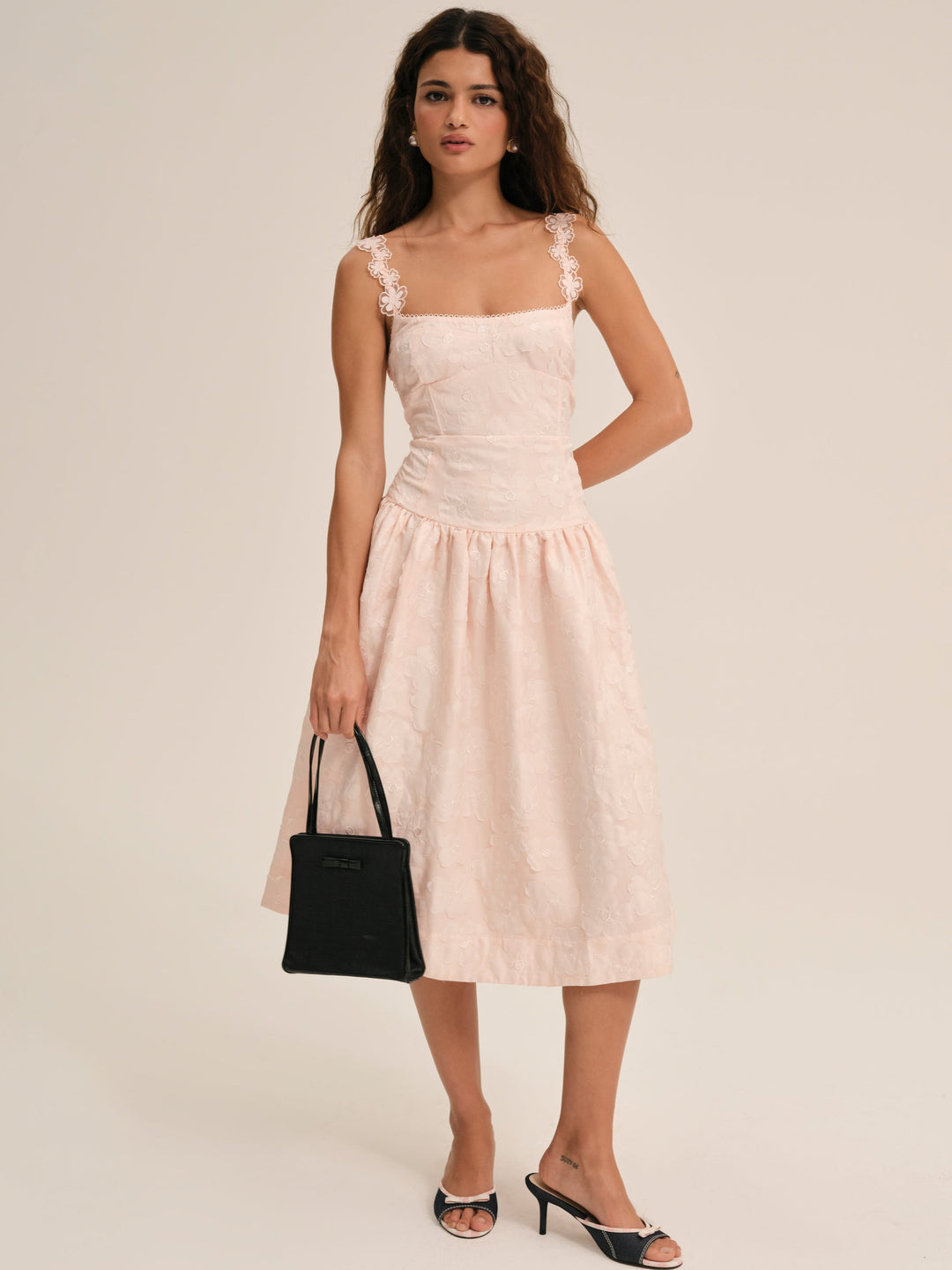 Florence Midi Dress - Peach | For Love and Lemons