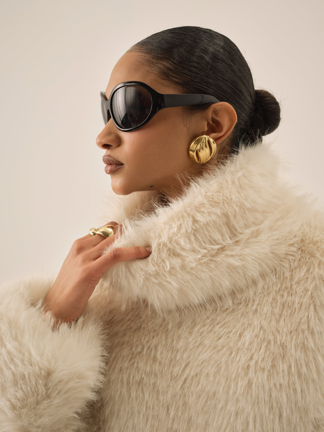 Arctic Faux Fur Pullover - Cream | For Love and Lemons