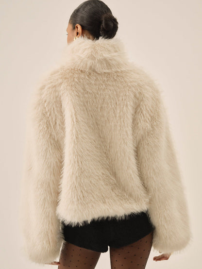 Arctic Faux Fur Pullover - Cream | For Love and Lemons