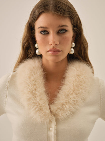 Maura Knit Cardigan - Cream | For Love and Lemons