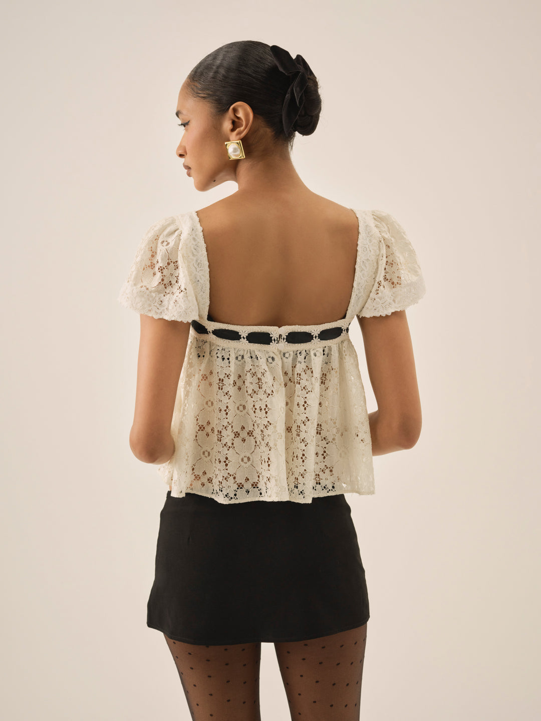 Creampuff Lace Top - Cream | For Love and Lemons