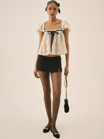 Creampuff Lace Top - Cream | For Love and Lemons