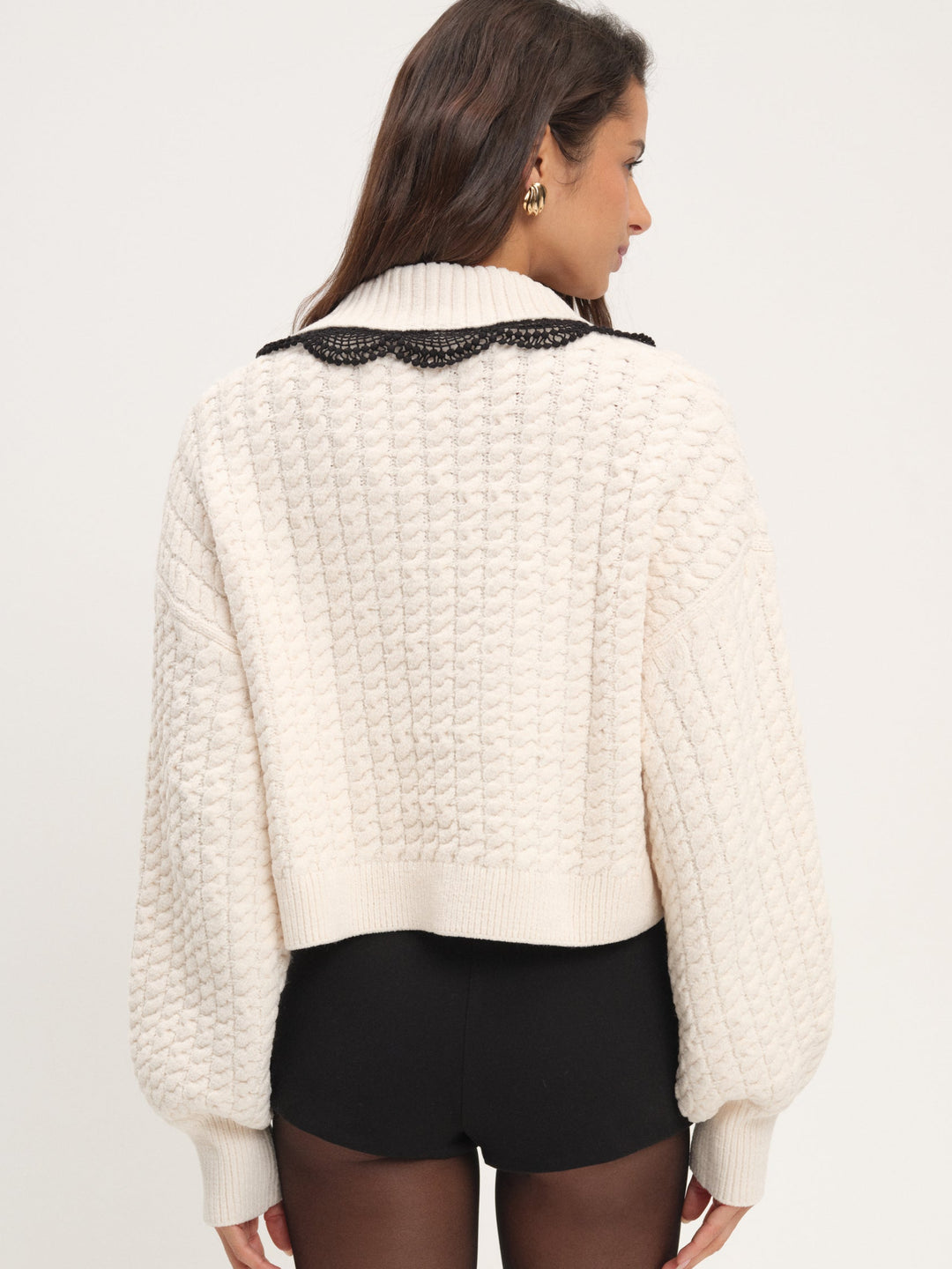 Tierra Knit Jacket - Cream | For Love and Lemons