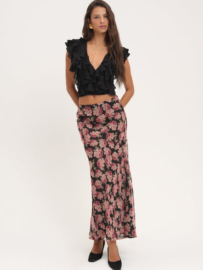 Lucianna Lace Top - Black | For Love and Lemons