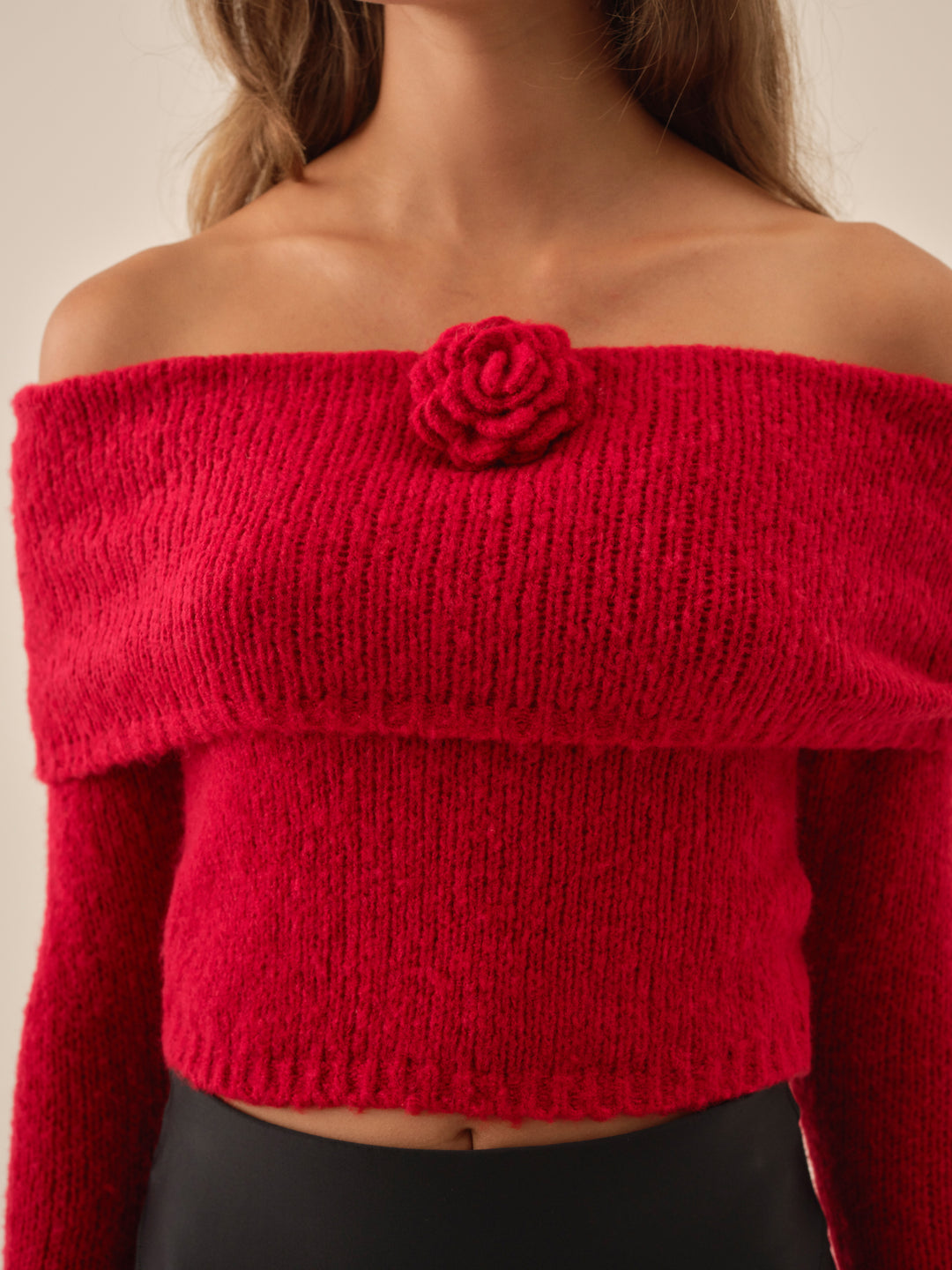 Aspen Knit Top - Red | For Love and Lemons
