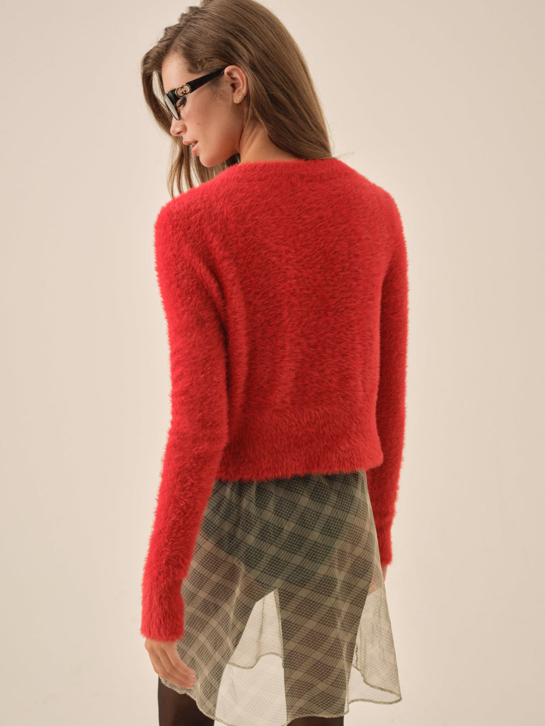 Tayla Knit Cardigan - Red | For Love and Lemons