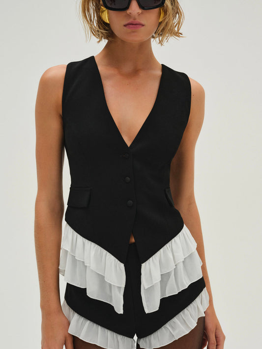 Noemie Vest - Black | For Love and Lemons
