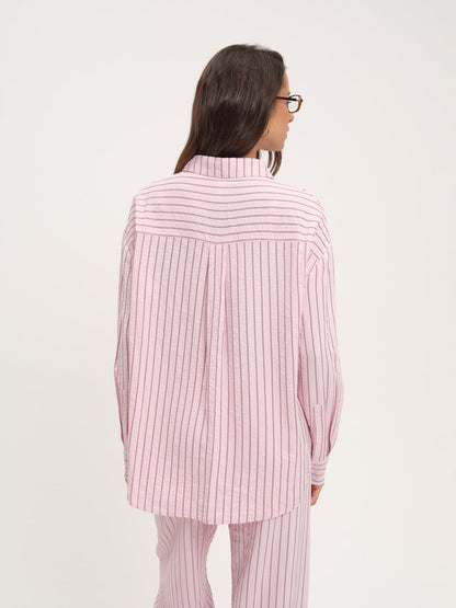 Mindy Button-Down Shirt - Pink | For Love and Lemons