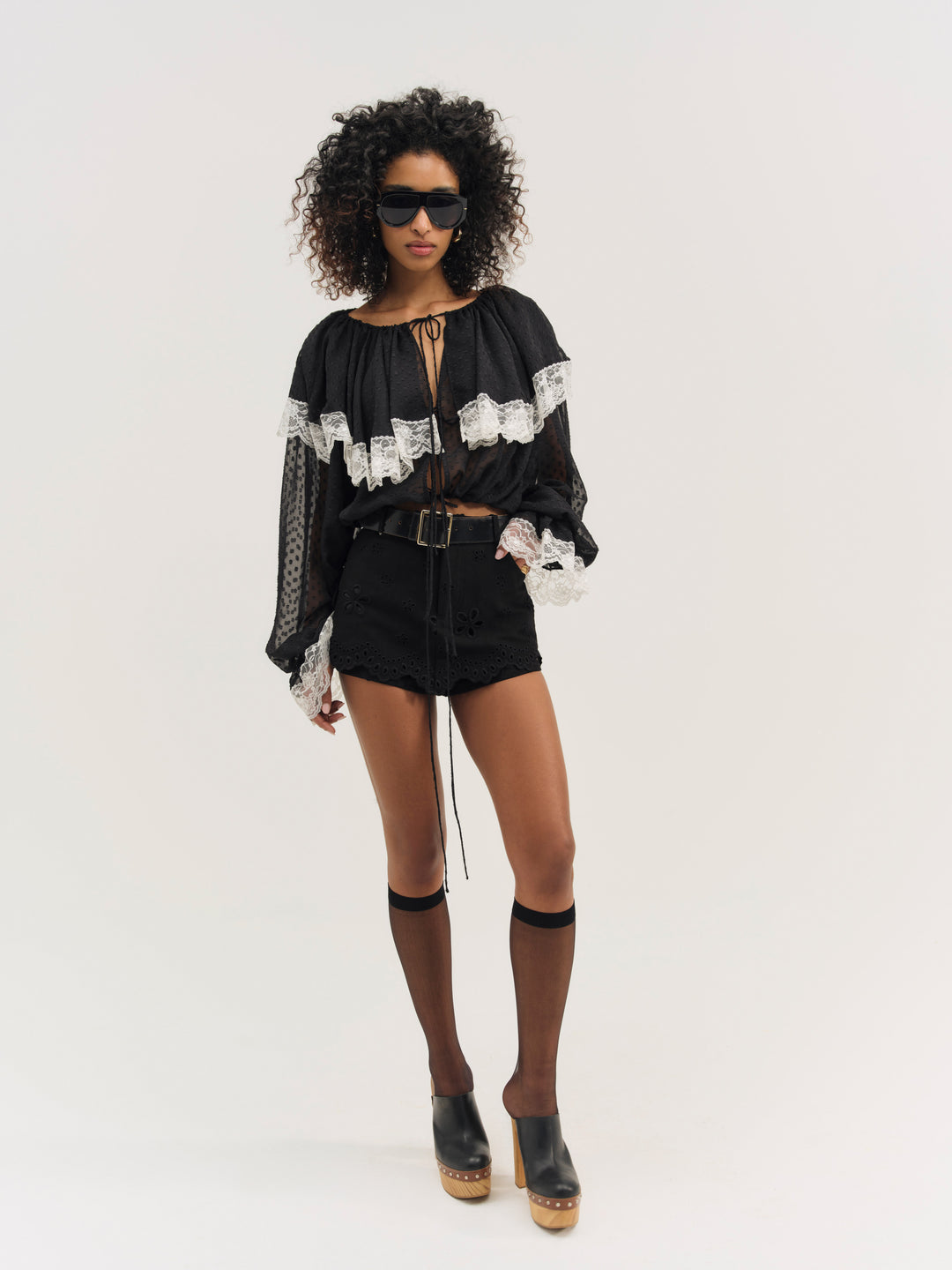 June Top - Black | For Love and Lemons