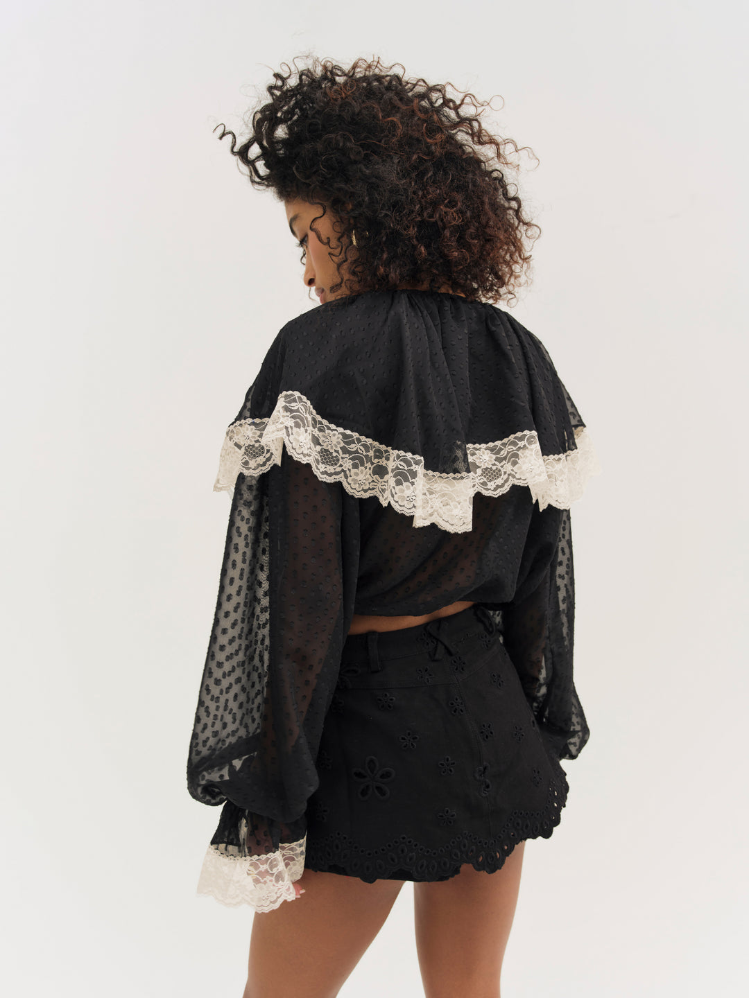 June Top - Black | For Love and Lemons