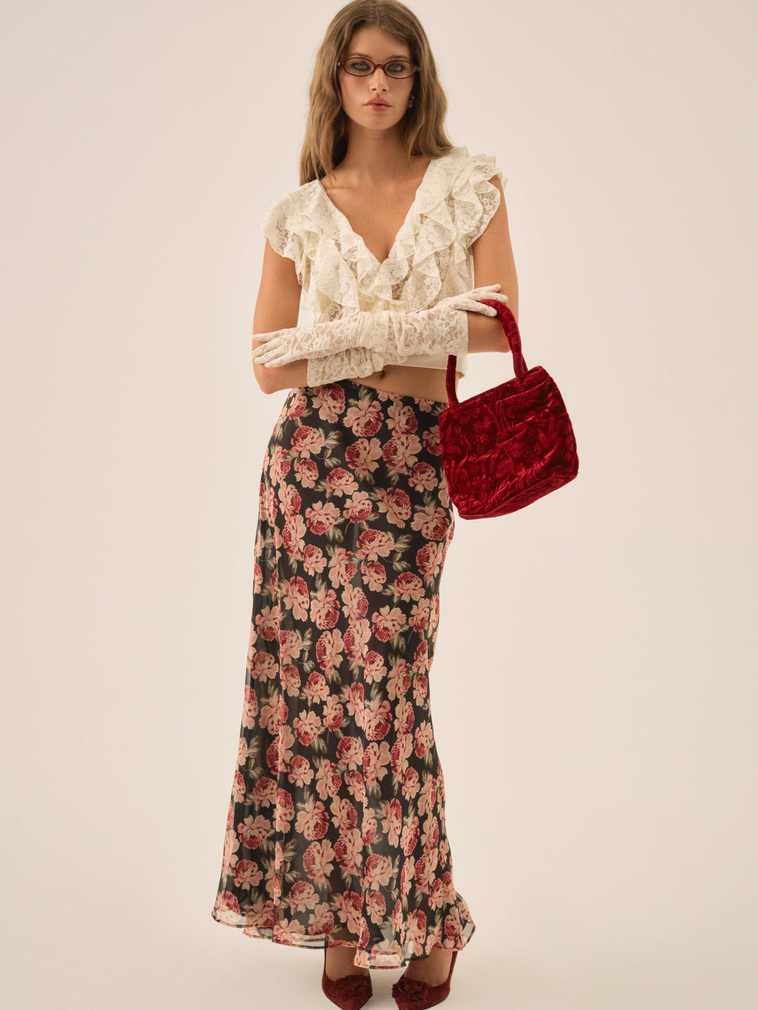 Lucianna Lace Top - Cream | For Love and Lemons