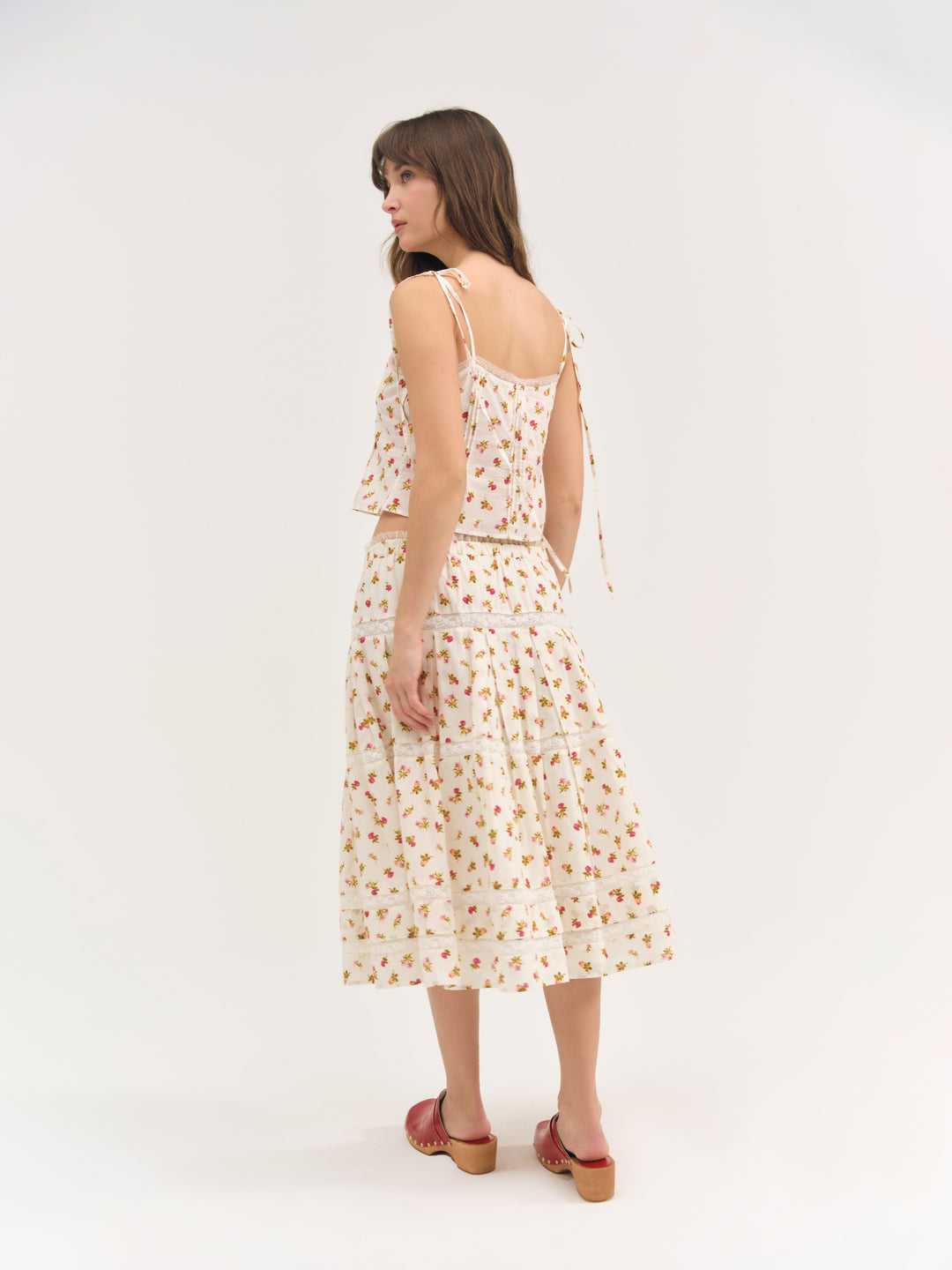 Adahlia Floral Top - Cream | For Love and Lemons