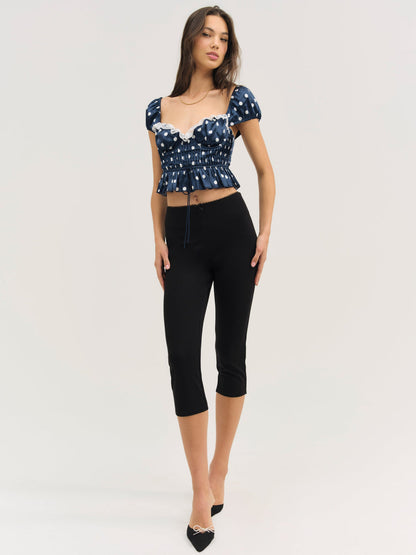 Holland Top - Navy | For Love and Lemons
