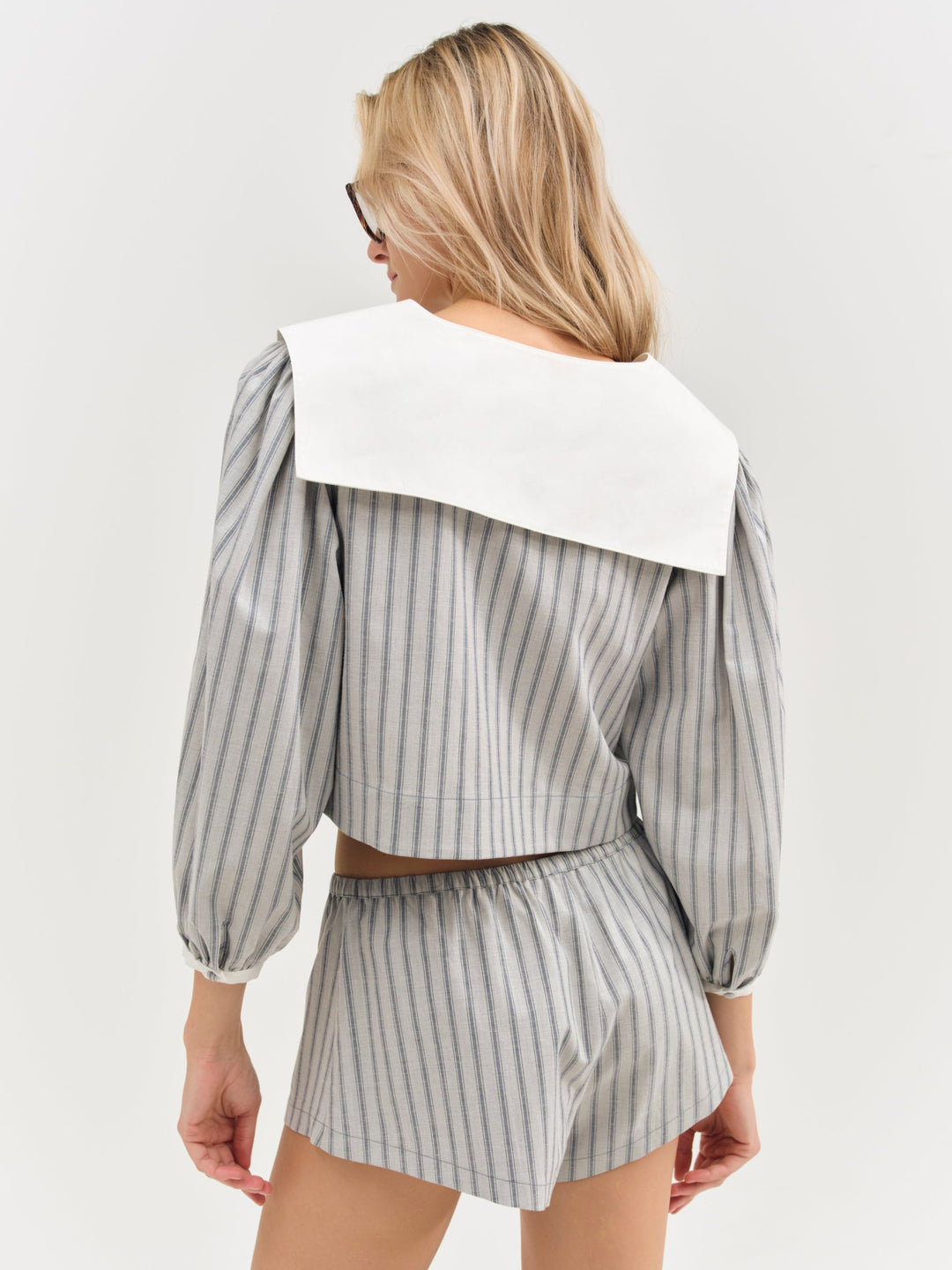 Linen Stripe Top - Blue | For Love and Lemons