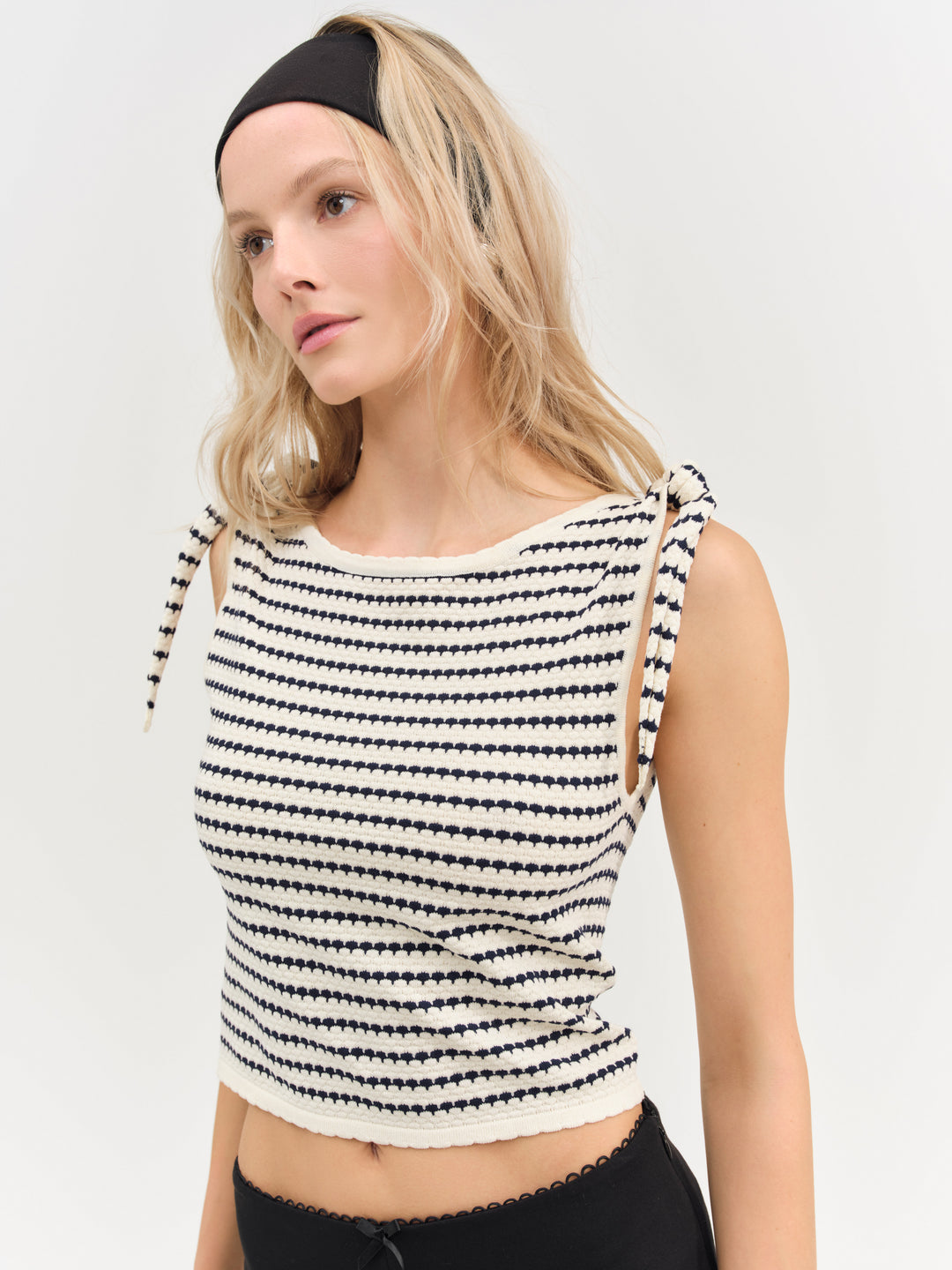 Regatta Stripe Knit Top - Cream | For Love and Lemons