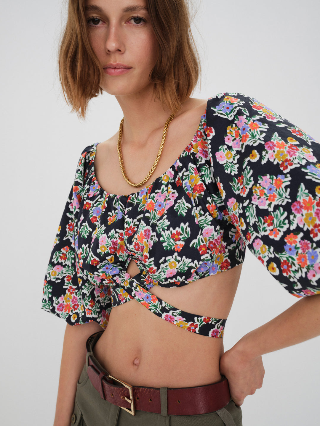 Tate Crop Top - Multi | For Love and Lemons
